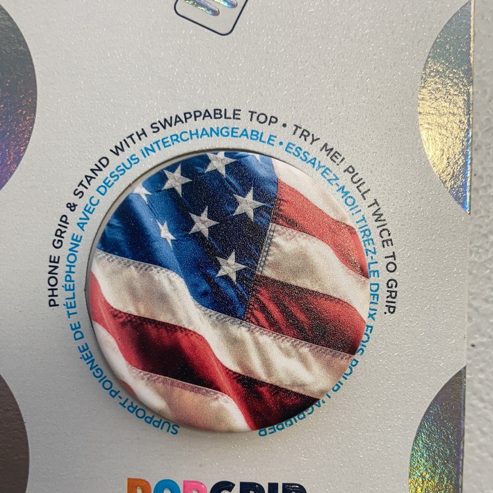 Popsocket American flag print design